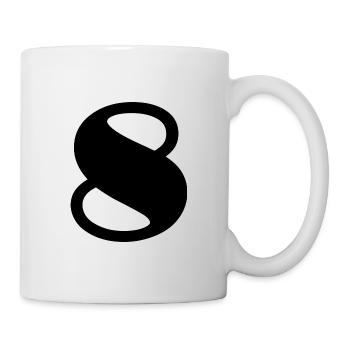 8. 8 JAHRE. ACHT. 8. JUBILÄUM. JAHRESTAG - Tasse - Weiß - Rechts