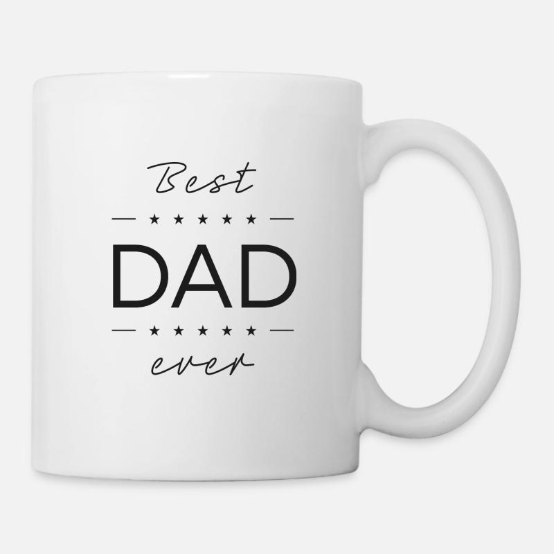 Best dad ever - Tasse - Weiß