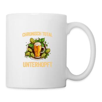 Herren Vatertag Vater Unterhopft Bier Party Saufen - Tasse - Weiß - Rechts