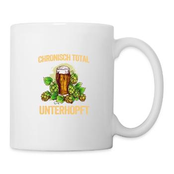 Herren Vatertag Unterhopft Bier Party Männer - Tasse - Weiß - Rechts