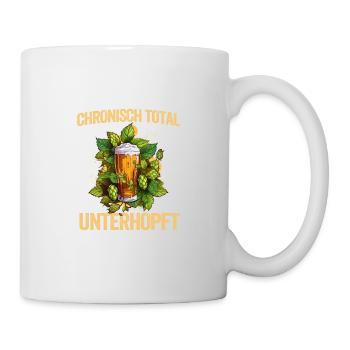 Herren Vatertag Unterhopft Bier Party Männer - Tasse - Weiß - Rechts