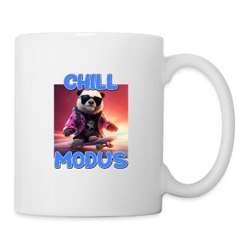 Chill Modus Pandabär Panda Liebhaber Süßes Panda - Tasse - Weiß - Rechts