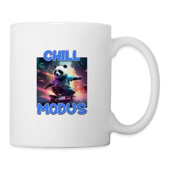 Chill Modus Pandabär Bambus Bär Überraschung - Tasse - Weiß - Rechts