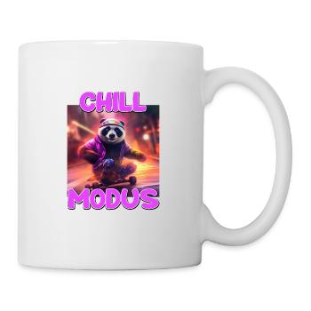 Chill Modus Pandabär Bambus Bär Überraschung - Tasse - Weiß - Rechts