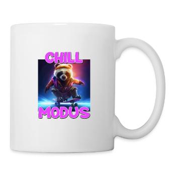 Chill Modus Pandabär Panda Liebhaber Süßes Panda - Tasse - Weiß - Rechts