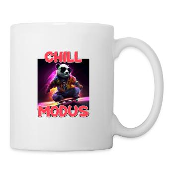 Chill Modus Pandabär Panda Liebhaber Süßes Panda - Tasse - Weiß - Rechts