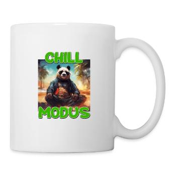 Chill Modus Pandabär Panda Liebhaber Süßes Panda - Tasse - Weiß - Rechts
