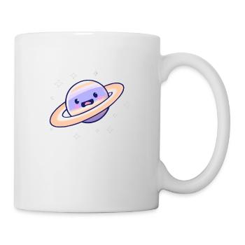 Saturn erschrickt? - Tasse - Weiß - Rechts