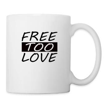 Free to love - Mug - white - Right