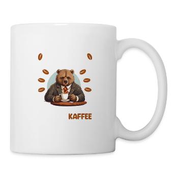 Kaffee Redet Nicht Beruf Job Spruch Filterkaffee - Tasse - Weiß - Rechts