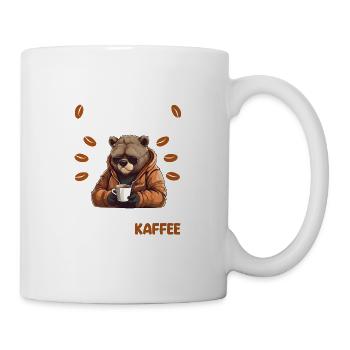 Kaffee Redet Nicht Beruf Job Spruch Morgenmuffel - Tasse - Weiß - Rechts