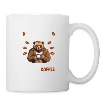 Kaffee Redet Nicht Beruf Job Spruch Filterkaffee - Tasse - Weiß - Rechts