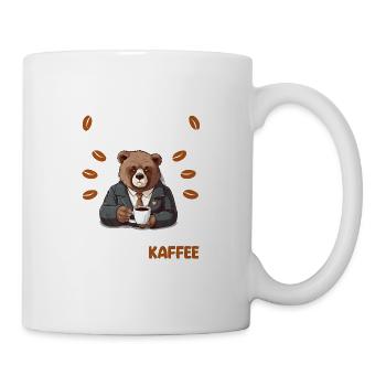 Kaffee Redet Nicht Beruf Job Spruch Filterkaffee - Tasse - Weiß - Rechts