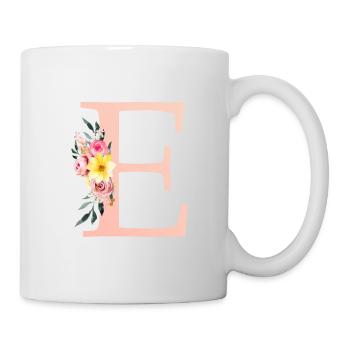 E Monogram Floral - Mug - white - Right