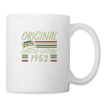Jahrgang 1953 Retro 1953 Geburtstagsgeschenk - Tasse - Weiß - Rechts