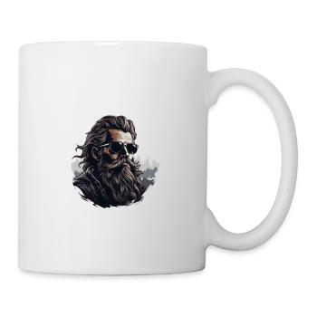 Wikinger Bartträger Lustiger Bart Spruch - Tasse - Weiß - Rechts