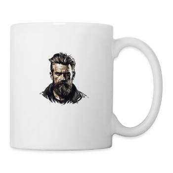 Lustiger Bart Spruch Wikinger Bartträger - Tasse - Weiß - Rechts