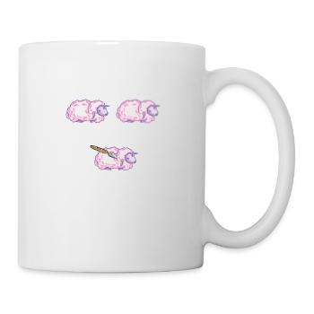 Schaf Herren Gestochen Schaf Unschaf Lustiger - Tasse - Weiß - Rechts