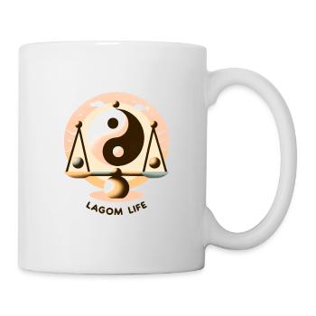 La vie à Lagom - Mug blanc - blanc - Droite