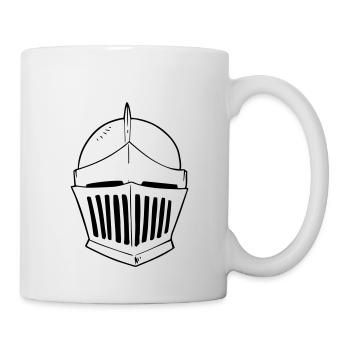 Knights plate armor helmet - Mug - white - Right