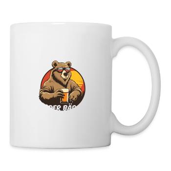 Bär Bier Saufen Junggesellenabschied Bierliebhaber - Tasse - Weiß - Rechts