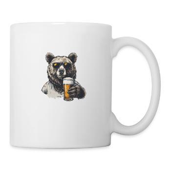 Lustiges Bär Leer Party Alkohol Malle Spruch - Tasse - Weiß - Rechts