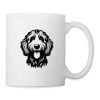 Goldendoodle Drawing Head - Mug - white - Right