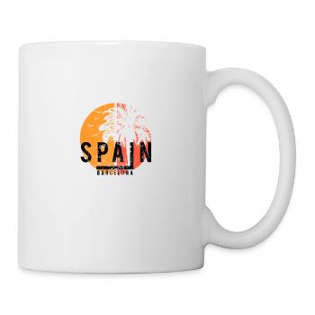 Vacances artistiques à Barcelone en Espagne - Mug blanc - blanc - Droite