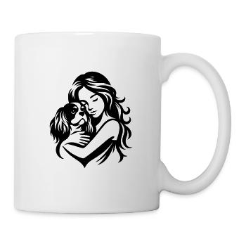 Cavalier King Charles Mom - dogmom vector design - Mug - white - Right