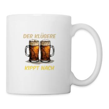 Lustiges Der Klügere Kippt Nach Spruch Mallorca - Tasse - Weiß - Rechts