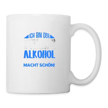 Bier Saufen Alkohol Macht Schön Party Mallorca - Tasse - Weiß - Rechts