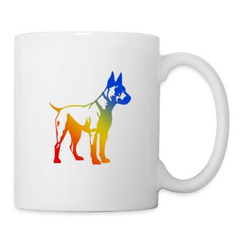 Bull Terrier Chien Multicolore - Mug blanc - blanc - Droite