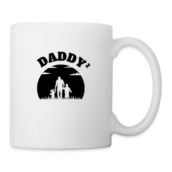 Daddy² Kid Boy Black - Tasse - Weiß - Rechts