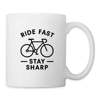 Cadeau design vélo pour cycliste - Mug blanc - blanc - Droite