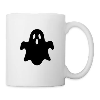 Motif fantôme effrayant pour Halloween - Mug blanc - blanc - Droite