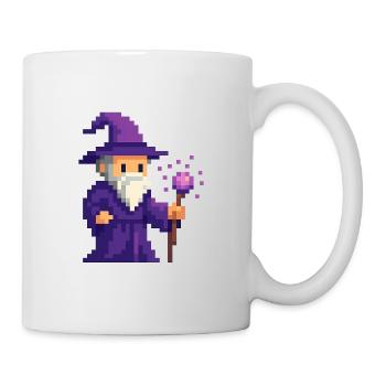 Pixelzauberer im Purpurschimmer - Tasse - Weiß - Rechts