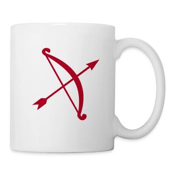 bow and arrow - Mug - white - Right