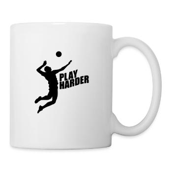Volleyball Shirt - Beachvolleyball Shirt - Team - Tasse - Weiß - Rechts