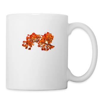 Herbstlaub Herbst Blätter - Tasse - Weiß - Rechts