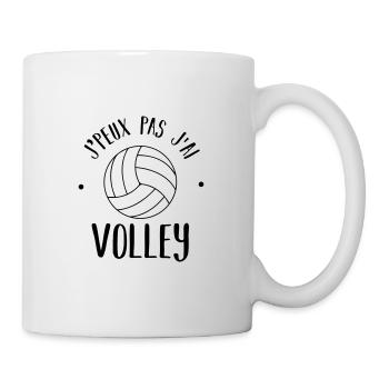 j'peux pas volley - Mug blanc - blanc - Droite