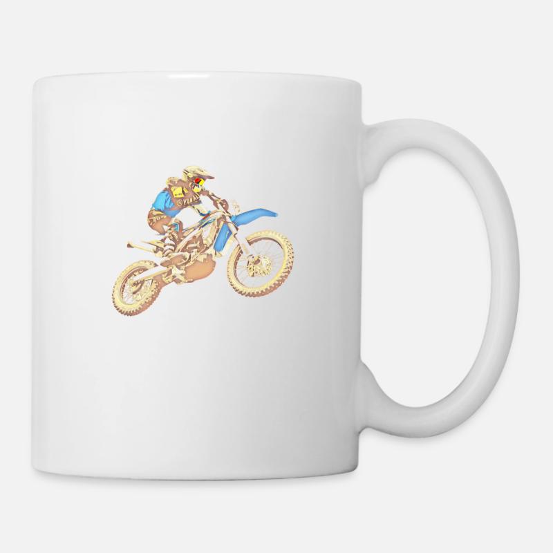 motocross - Mug blanc - blanc
