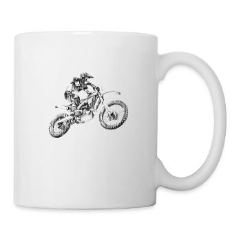 Motocross - Tasse - Weiß - Rechts