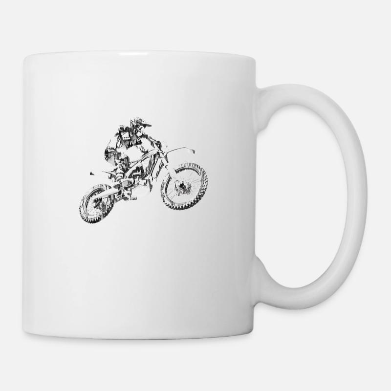 Motocross - Tasse - Weiß