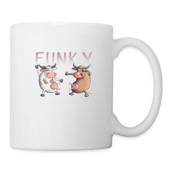 Funky, Crazy, Fun - Tasse - Weiß - Rechts