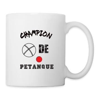 Champion de pétanque t-shirt cadeau humour - Mug blanc - blanc - Droite