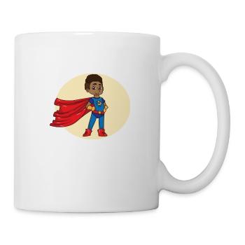 Super-héros afro afro-américain - Mug blanc - blanc - Droite