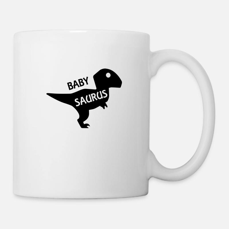 Baby Saurus Lustiger Spruch - Tasse - Weiß