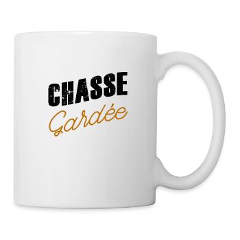 Chasse Gardée T-shirt drôle de chasse chasseurs - Mug blanc - blanc - Droite