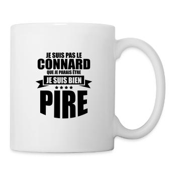 je suis pas le connard que je parais être - Mug blanc - blanc - Droite
