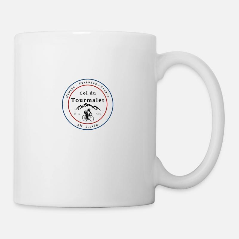 Col du Tourmalet - Tasse - Weiß